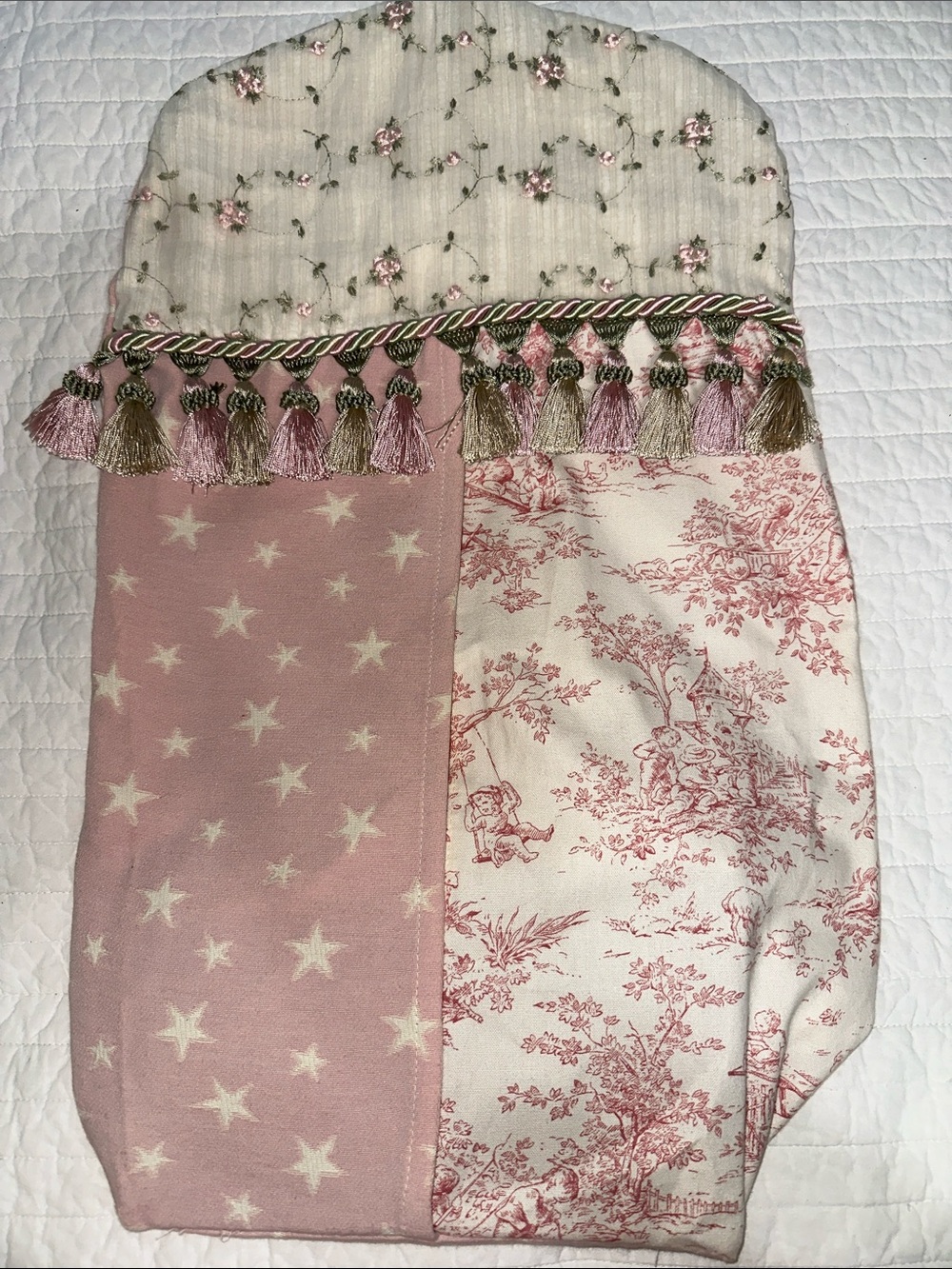 Glenna Jean “Remember my love” diaper stacker/cover.